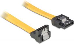 Delock SATA - SATA, 0.1m, Żółty (82469)