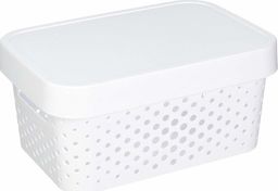 Curver Pojemnik ażurowy Curver INFINITY 4,5L Biały z przykrywką