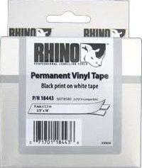 Dymo taśma RHINO 18443 (black on white)