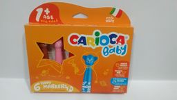KW Trade Flamastry Carioca Misiaki 6 kolorów (42815)