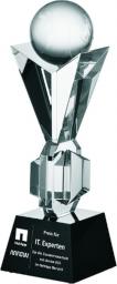 Victoria Sport Trofeum szklane grawerowane z etui +wypełnianie farbą