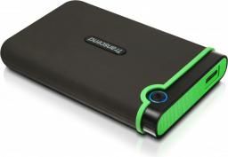 Dysk zewnętrzny HDD Transcend StoreJet 25M3 1TB Czarno-zielony (TS1TSJ25M3)