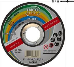 Techniflex tarcza uniwersalna metal, pcv, beton 125 x 1,6mm (M415-125-1.6-22A46Rm)