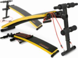 NEO SPORT NEO SPORT Ławeczka skośna do ćwiczeń z ekspanderami NS-08G czarna