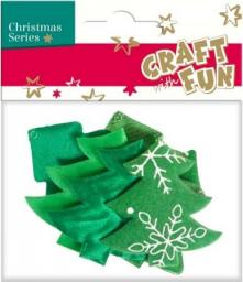 Craft with Fun Ozdoba choinka materiał 4szt. (383956)