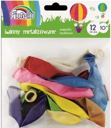 Fiorello Balony Metal 10'' mix 12 sztuk FIORELLO