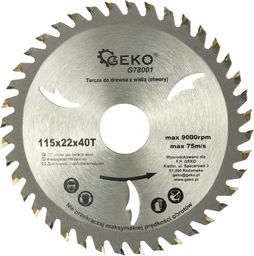 Geko tarcza do drewna 115x22x40T (G78001)