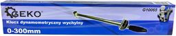 Geko Klucz dynamometryczny wychylny 0-300NM