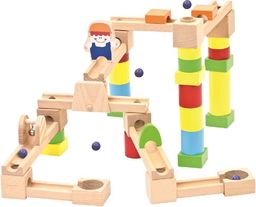 Bino Drewniany kulodrom 40 elementów