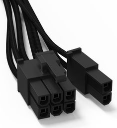 be quiet! PCIe 12-pin - PCIe 8-pin x1, 0.6m, Czarny (BC070)