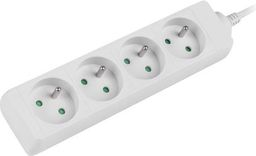 Lanberg Listwa zasilająca 1.5m, biała, 4 gniazda (PS0-04E-0150-W)