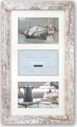 Ramka ZEP Nelson 6 white/brown 3x13x18 Wooden