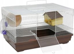 Panama Pet Klatka dla gryzoni do czasowego pobytu 47x30x27 cm biało/szara