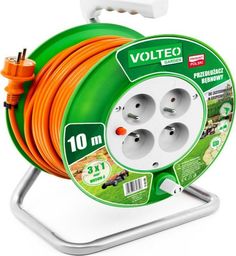 Volteo PRZEDŁUŻACZ OGRODOWY NA BĘBNIE 10M PRZEWÓD H05VV-F 3*1MM