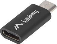 Adapter USB Lanberg USB-C - MicroUSB Czarny (AD-UC-UM-01)