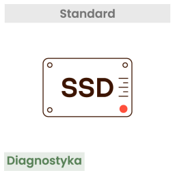 Pierwsze uruchomienie i test dysku HDD i SSD
