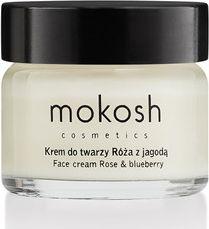 Mokosh Krem do twarzy Róża z jagodą ujędrniający 15ml