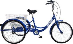 Enero Rower 3-kołowy 24" rehabilitacyjny 6-biegowy niebieski