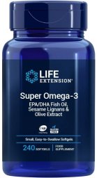 Life Extension LIFE EXTENSION Super Omega-3 EPA/DHA z lignany sezamowe i ekstrakt z oliwek EU 240 kaps.