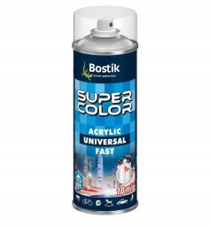 Bostik Super Color Acrylic Fast spray lakier akrylowy Bezbarwny 400 ml