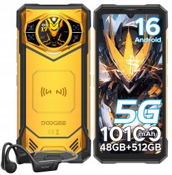 Smartfon DooGee DOOGEE S200X VIP 5G 12 36 GB / 512 GB Żółty Golden Guardian