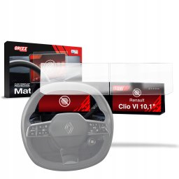 GrizzGlass Folia matowa CarDisplay Protection do Renault Clio 6 10,1" (2026) [2w1]