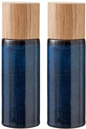 Młynek do przypraw Bitz Zestaw młynków do soli i pieprzu 17cm niebieski 821503
