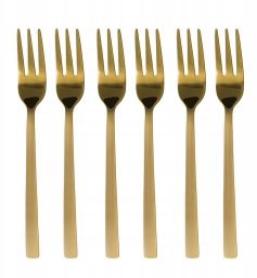 Kulig 6 widelczyków do ciasta Piano gold w pudełku 29514