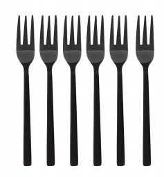 Kulig 6 widelczyków do ciasta Piano black w pudełku 29606