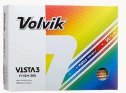 Volvik Piłki golfowe VOLVIK VISTA3 PRISM 360 (białe z paskami 360, 12 szt.)