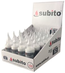 Subito Wkłady do zniczy LED Subito S2 24 sztuki białe