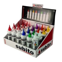 Dekoracja świąteczna Subito Wkłady LED do zniczy kapliczek SUBITO S7 mix 24 sztuki