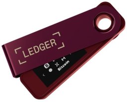 Ledger Nano S Plus - Portfel kryptowalutowy, CC EAL6+, USB-C, Czerwony