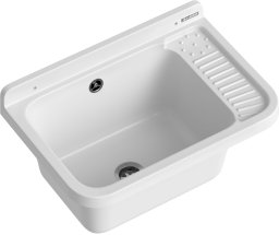 Pyramis Umywalka ogrodowa NEO 51X34 biały granit