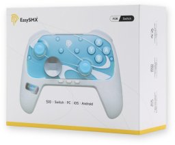 Pad EasySMX EasySMX S10 Pad bezprzewodowy SWITCH2 biało/niebieski