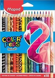Maped Kredki Colorpeps Animals 18 kolorów MAPED