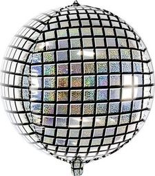 Party Deco Balon foliowy, kula disco, holograficzny, 40 cm. uniwersalny