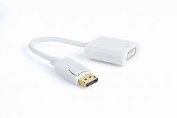 Adapter AV Gembird DisplayPort - DVI-I biały (A-DPM-DVIF-002-W)