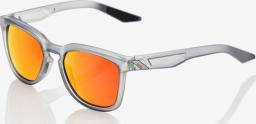 100% Okulary Hudson Soft Tact Translucent Crystal Grey HiPER Red Multilayer Mirror Lens