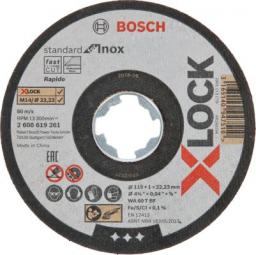 Bosch tarcza tnąca diamentowa do stali 125x1,0mm x-lock (2608619262)