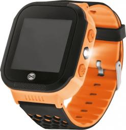 Smartwatch Forever Find Me KW-200 Czarno-pomarańczowy  (GSM036546)