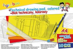 Gimboo Blok techniczny A4 10k mix kolorów 
