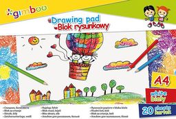 Gimboo Blok rysunkowy A4 20k biały 
