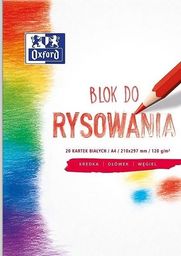 Oxford Blok rysunkowy A4 20k biały 20szt.