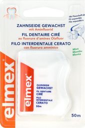 Elmex Nić do zębów woskowana miętowa 1szt-50m