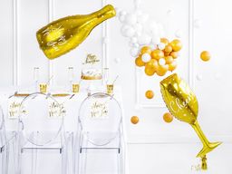 Party Deco Balon foliowy Kieliszek Cheers - 80 cm -1 szt. uniwersalny