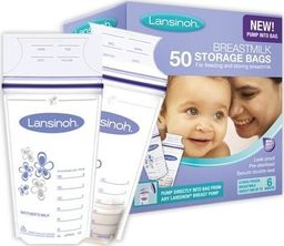 Lansinoh Woreczki na mleko fiolotowe 50x180ml