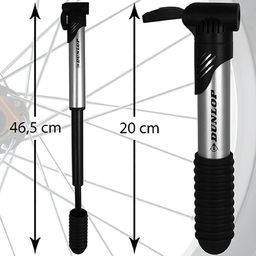 Dunlop Pompka Rowerowa DUNLOP Mini Alu 120psi (8bar) uniwersalny