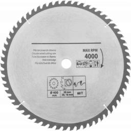 Drel piła tarczowa widiowa 400x30, 60 zębów (CON-TCT-4006)