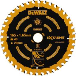 Dewalt piła tarczowa 165x20mm, 40 zębów (DT10301-QZ)